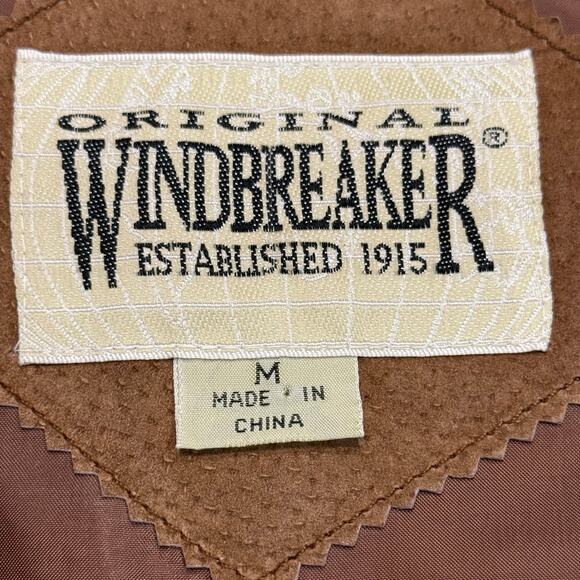 Windbreaker Men’s Size Medium Tan Suede Snap Front Vest - Picture 4 of 7